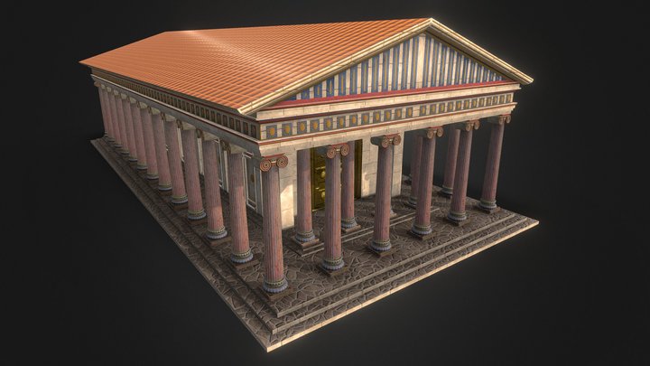 Ancient Greek Temple 3D Model