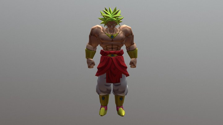 Dragon ball zBroly 3D Model
