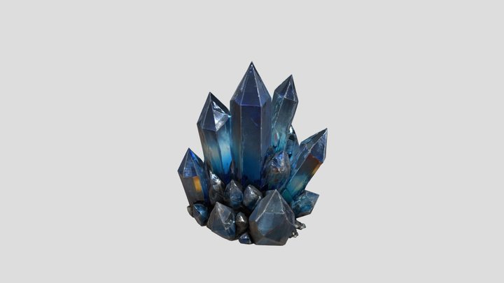 Luminous Crystals 3D Model