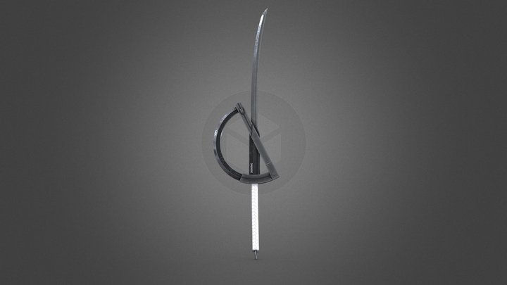 Arknights - Lappland's sword (The young fang) 3D Model