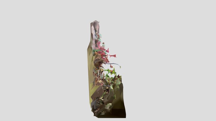 Fleur Rouge 3D Model