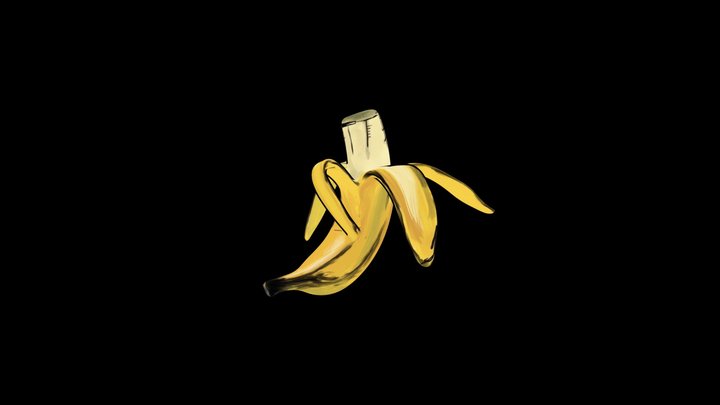 Banana Expressionism 3D Model