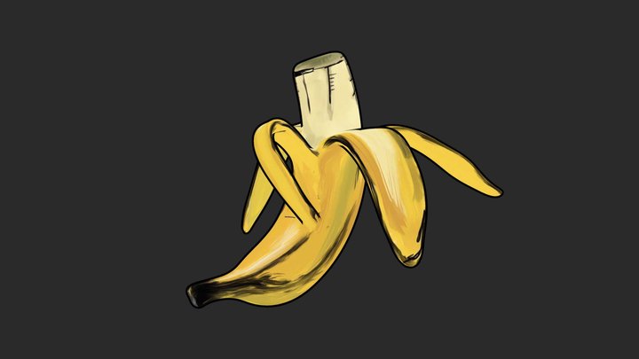 Banana Expressionism 3D Model