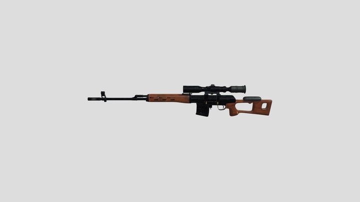 SVD Dragunov 3D Model