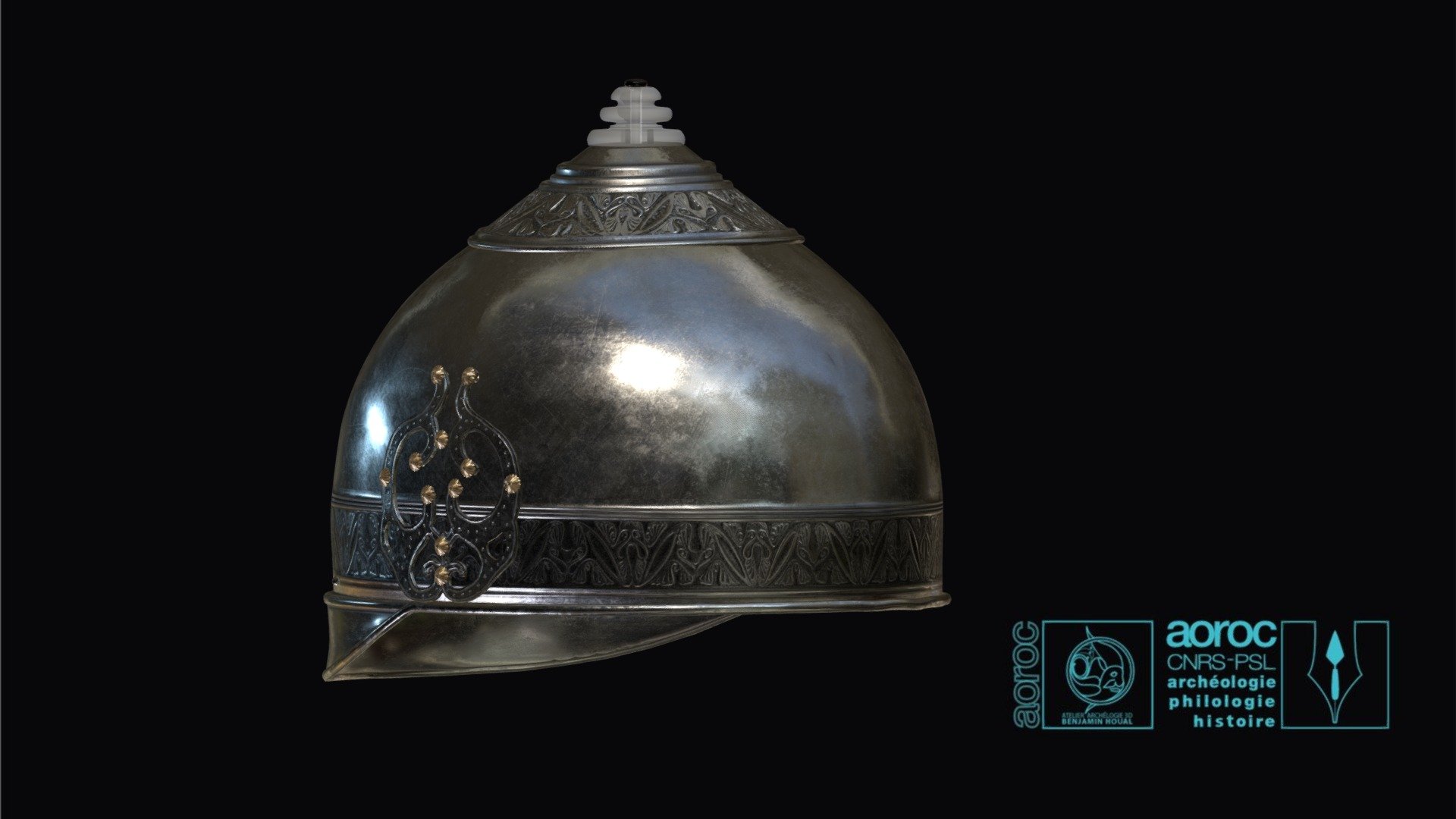 Reconstitution casque d'Ensérune — Sketchfab embed 3D viewer