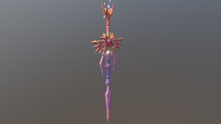 Crystal Sword 3D Model