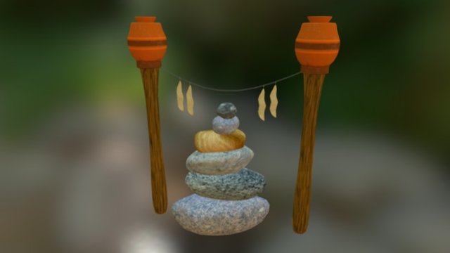 Rock Shrine 3D Model