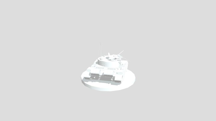 Tank T-55 3d model 3D Model