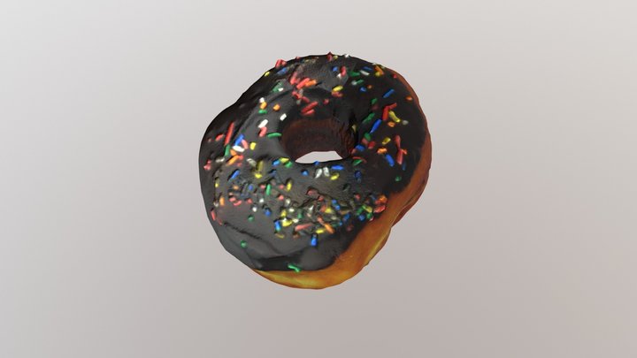 Sprinkled Donut 3D Modeling 3D Model