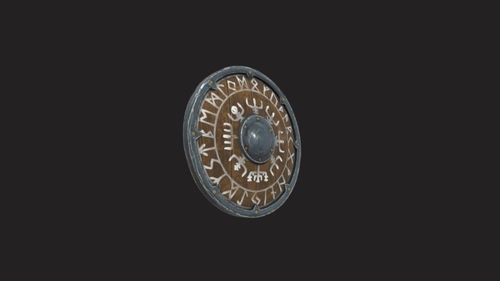 Viking Shield Gameready asset 3D Model