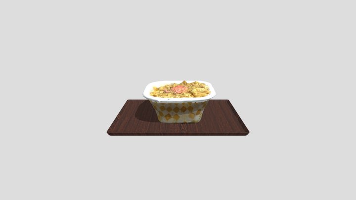 Janapnese beef bowl - 牛丼（ぎゅうどん） 3D Model