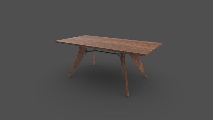 Modern Dining Table 3D Model