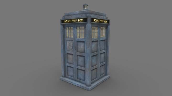 TARDIS 2005-2010 (New Version in Description) 3D Model