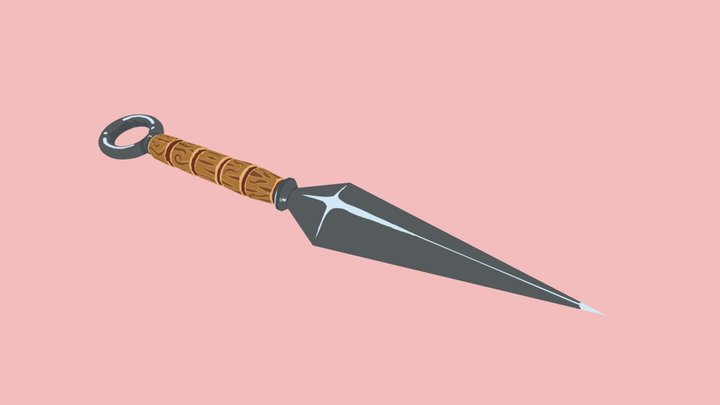 Kunai Handpainting study 3D Model