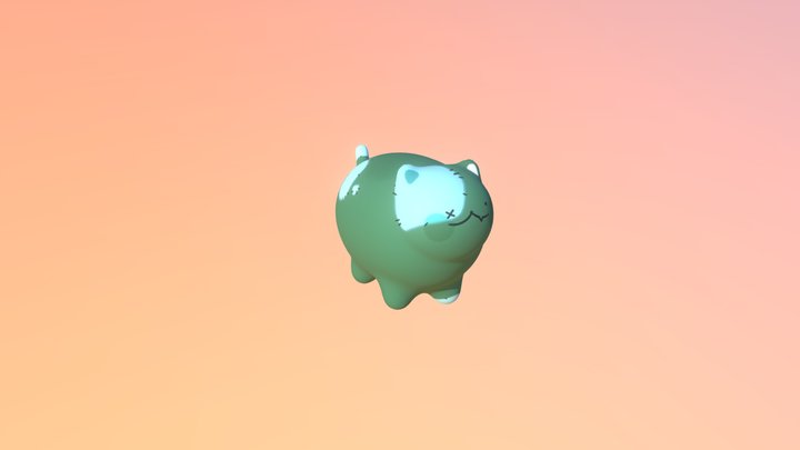 Zombie Cat 3D Model