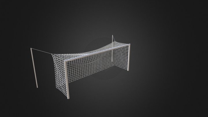 Football Goal Net 3D Model