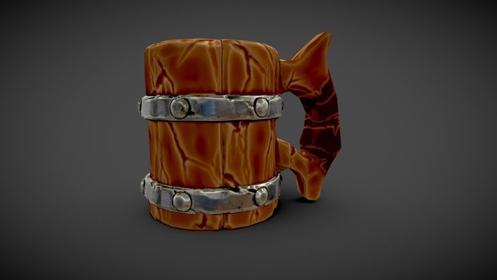 Stylized Mug 3D Model