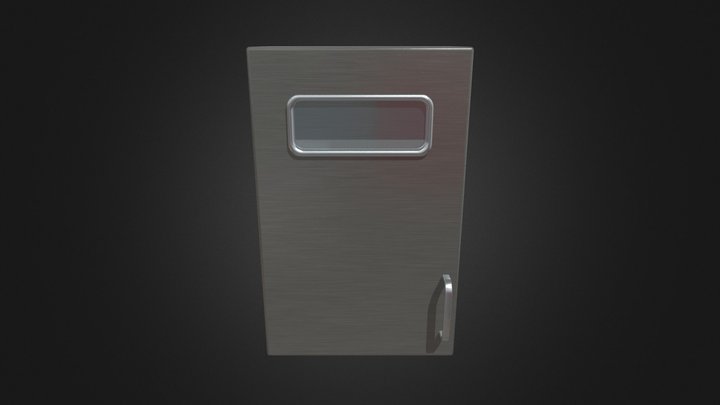 Metal Wall Cabinet 3D Model