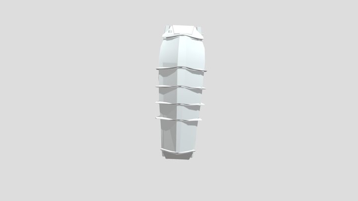 Camera Titan Leg Armor 3D Model