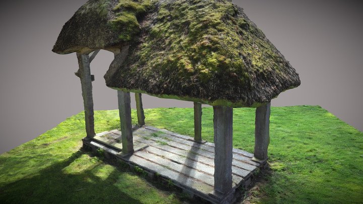Thatched roof - Toit de chaume 3D Model
