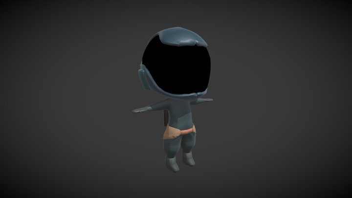 Astronaut Chibi 3D Model
