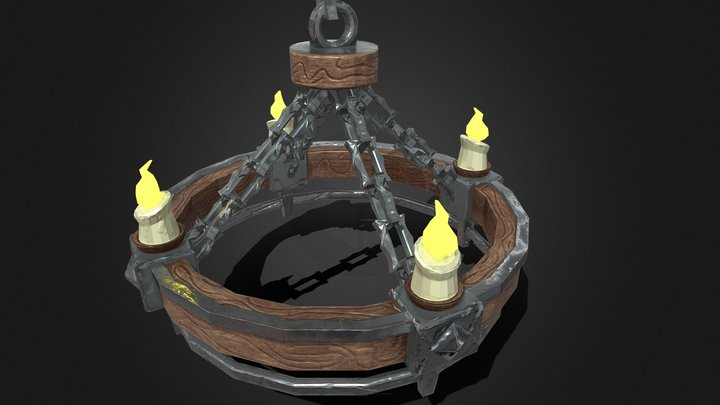 吊燈 3D Model