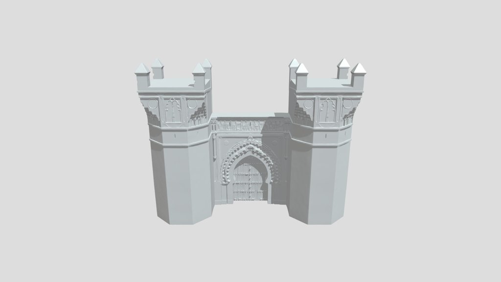 Islamic-style city gate structure