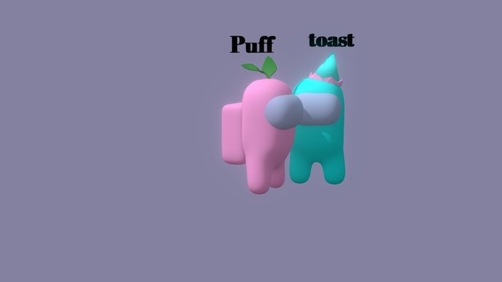 Puffn' toast 3D Model