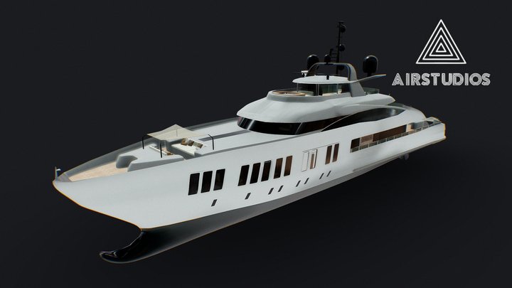 Alia Yachts Samurai - Yacht with full Interior 3D Model