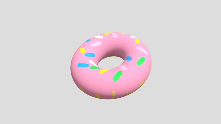Simple Donut 3D Model