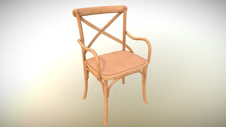 Chair 01a, Furniture, Low-polygon, 3D Model r01a 3D Model