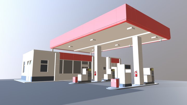 Petrol-station 3D models - Sketchfab