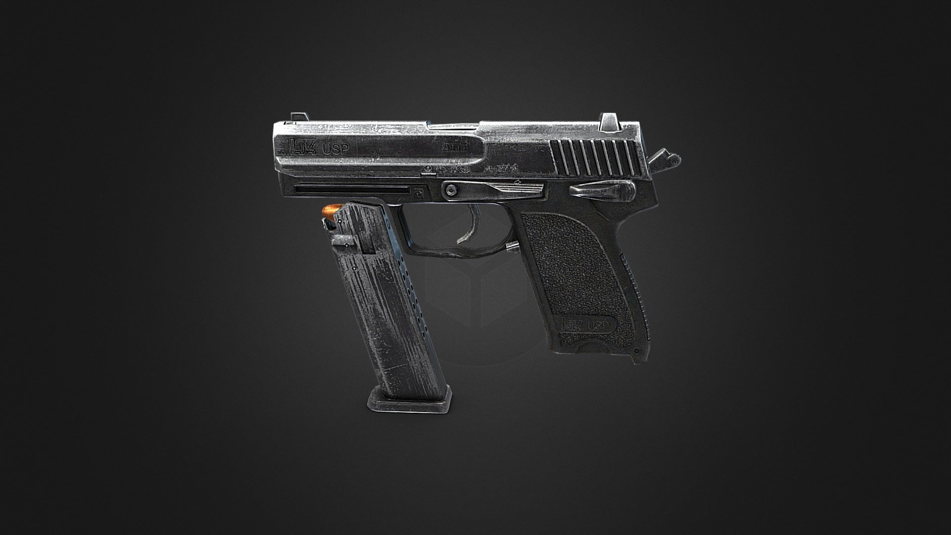 H&K USP9 - 3D model by Azure Midsummer (millenia3d) (@millenia3d ...