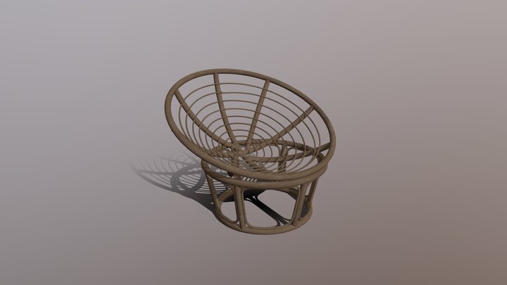 Avata Papasan chair 3D Model
