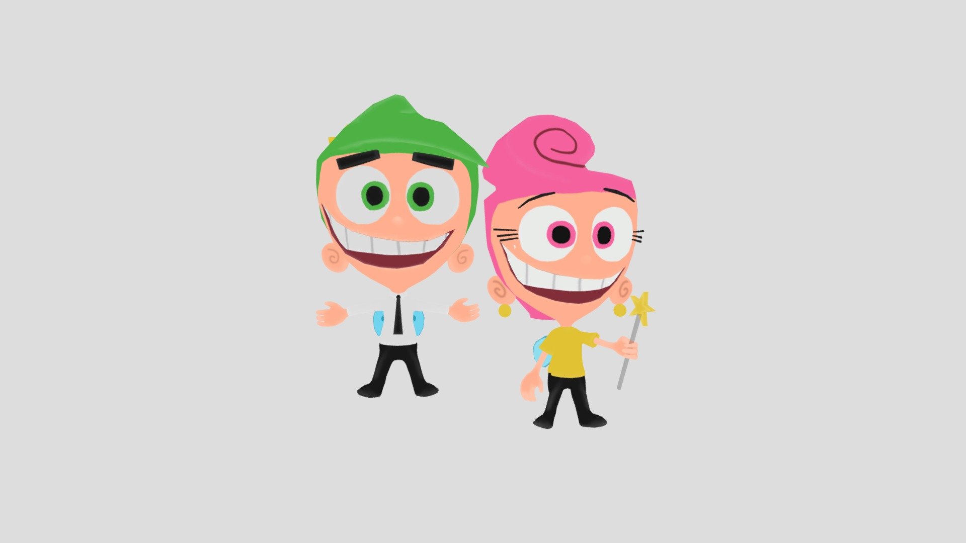 Where did these Cosmo & Wanda models come from?? - Download Free 3D ...