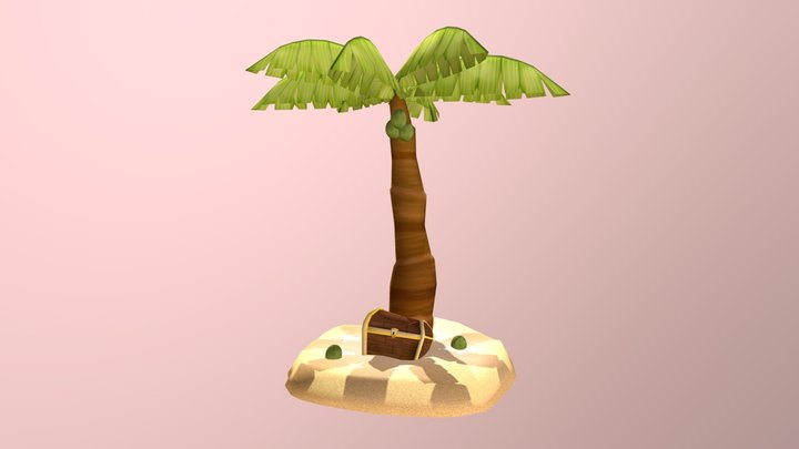 Treasure Island 3D Model