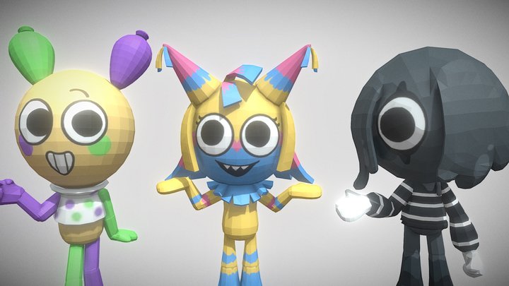 Circus friends 3D Model