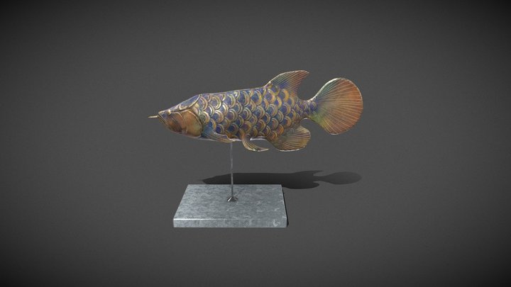 铜体龙鱼 3D Model