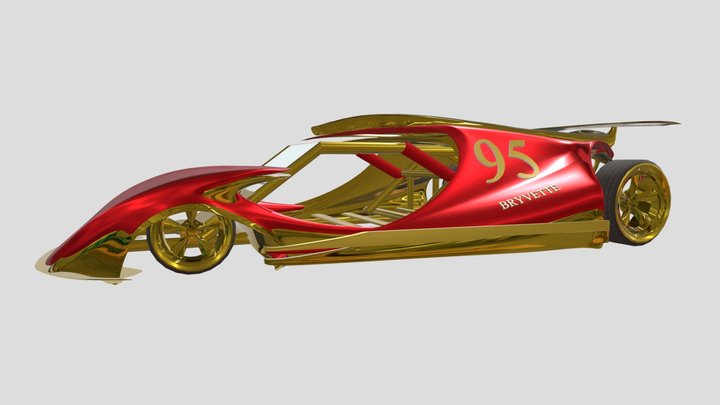 BRYVETTE WASP MCQUUEN GOLD 3D Model