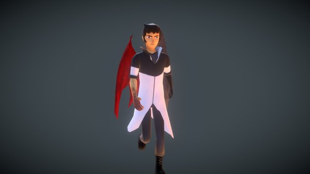 Angel - Basic Walk Animation 3D Model