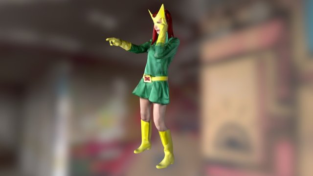 Marvel Girl Cosplay Comic Con Thessaloniki 2015 3D Model