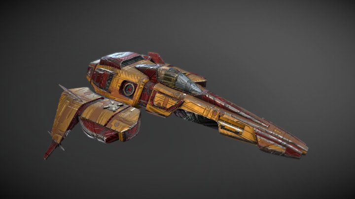 Free Trader Snub-Fighter 3D Model