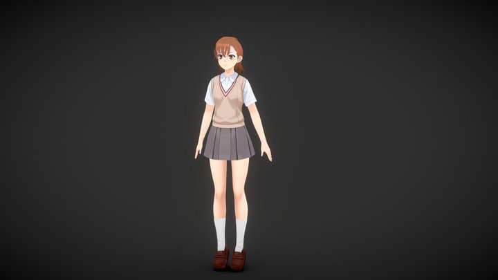 御坂美琴 Misaka Mikoto Preview – Modelo 3D gratuito STL