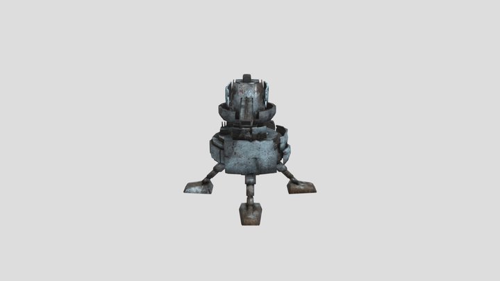 Plasma Autoturret 3D Model