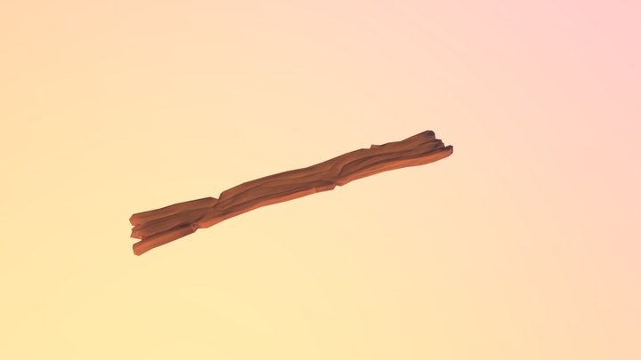 Wooden Plank 3D Model