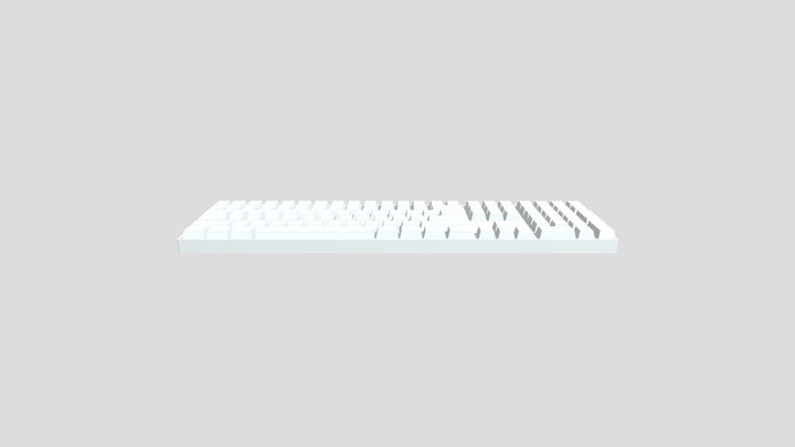 KeyBoard_Untextured_Rigged 3D Model