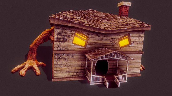 Spooky House Halloween 3D Model