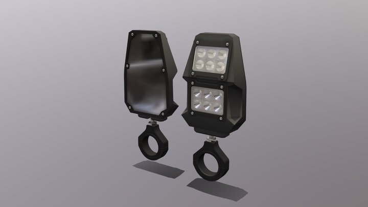 Mirrors Side View Mirrors with LED Compatible 3D Model