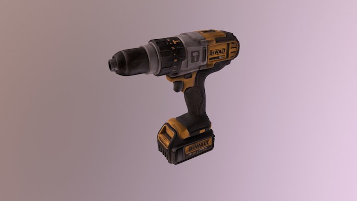 Dewalt Drill 3D Model