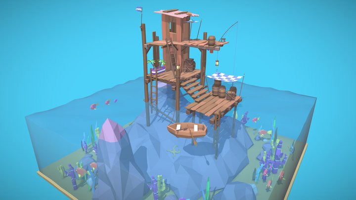 Sea Shack 3D Model